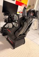 RaceRoom Simracing Simulator mit Monitor, Lenkrad und Pedale