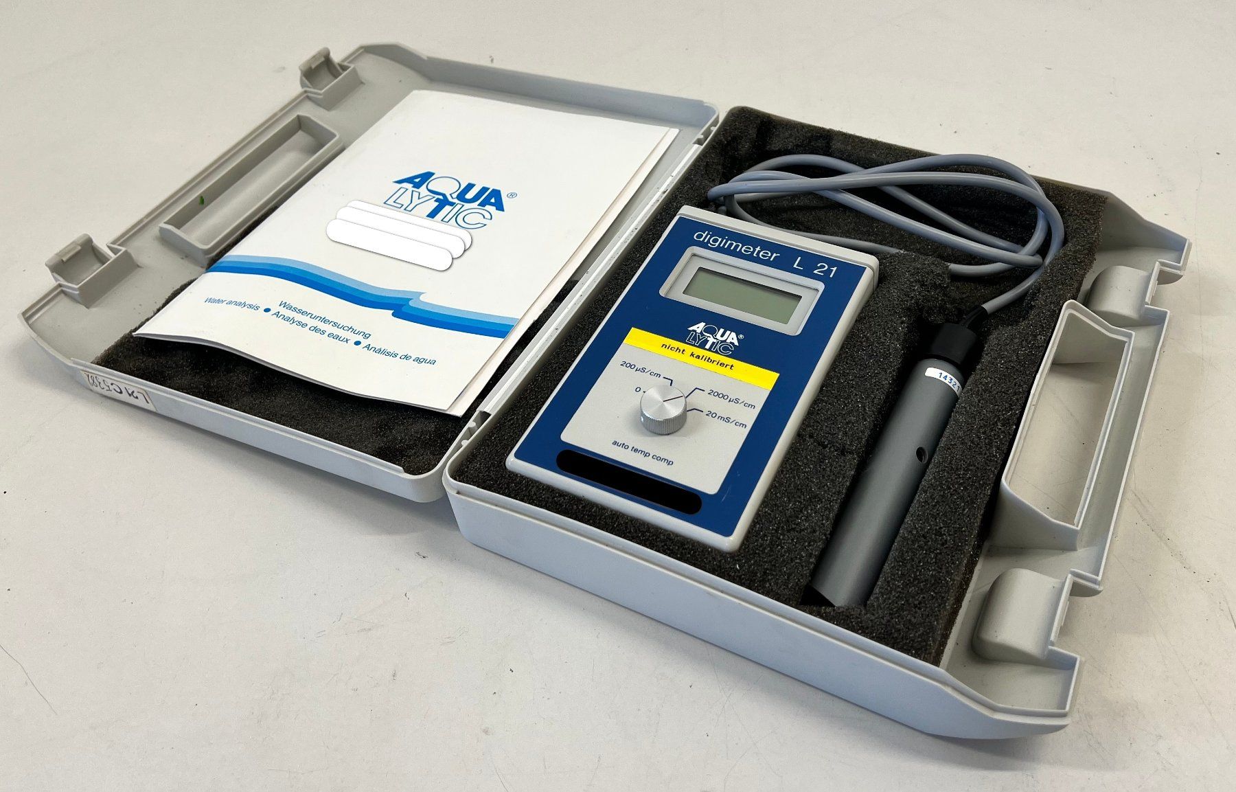 Accessori da laboratorio: Aqualytic Leitfähigkeitsmessgerät Digimeter L 21 – Usato da Niederdorf venduto da LeptonAG_Labor