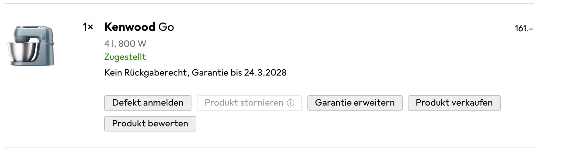 Kennwood Elettrodomestici da cucina: Standmixer Kenwood Go – Usato da Niederrohrdorf venduto da blade012 1