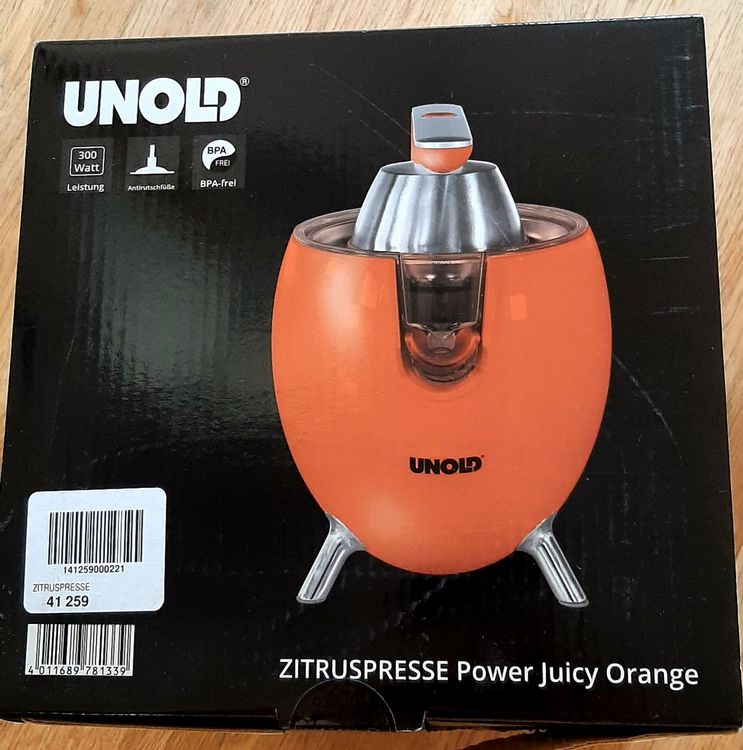 UNOLD 78133 ZITRUSPRESSE Power Juicy Orange, Elektro 300Watt | Kaufen auf  Ricardo