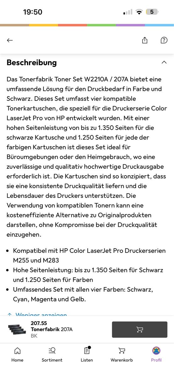 Hewlett Packard Druckerpatronen & Toner: Toner HP neu  – Neu (gemäss Beschreibung) aus Altendorf von Giovanni77 3