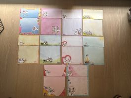 20 verschiedene Briefpapier von Diddl 🐭💕 z.T. Sehr alt 