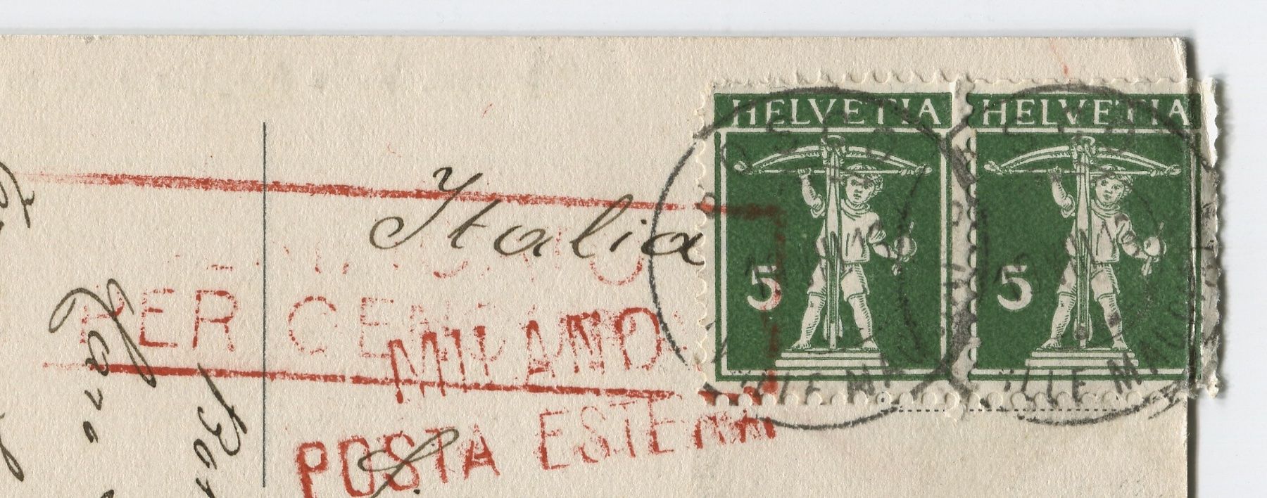 Cartoline postali: Bosco Gurin Panorama 1916 – Usato da coglio venduto da Tascia1 1