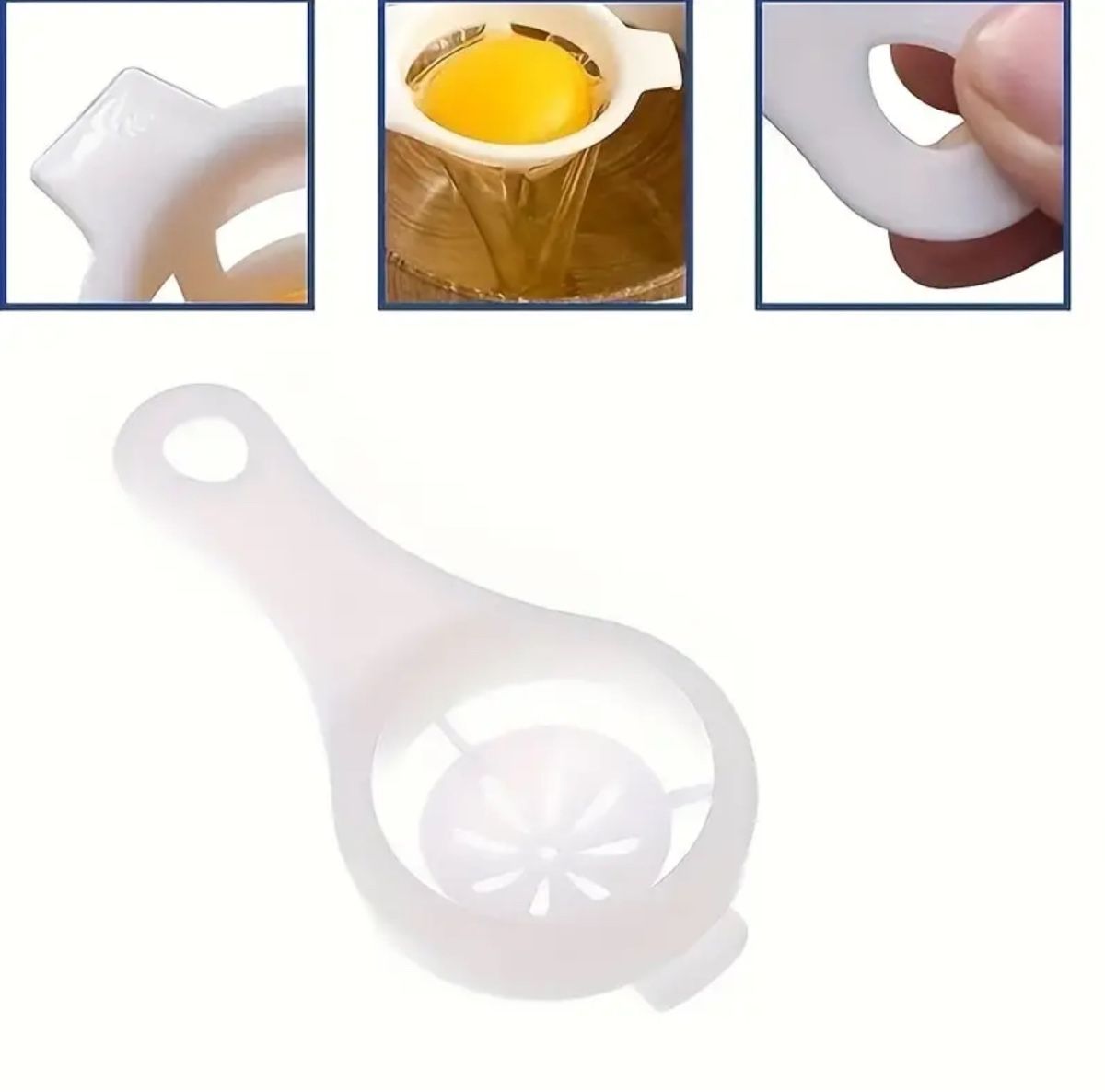 Elettrodomestici da cucina: Praktischer Ei-Trenner, Eidottertrenner weiss – Nuovo e nell'imballaggio originale da Suhr venduto da SchnapperCH 1