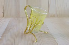 Brezel-Salzstangenhalter, Ständer Messing, vintage 50er