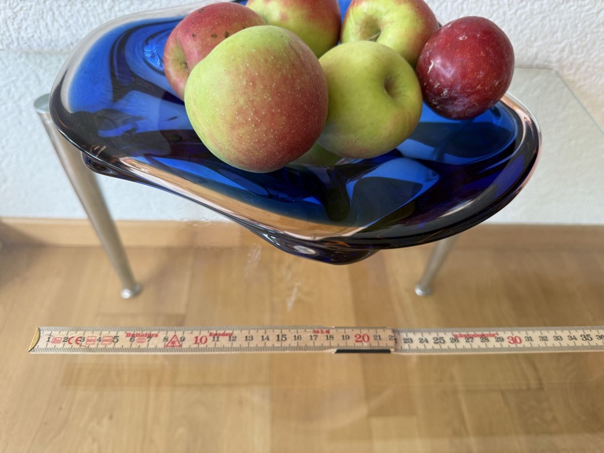 Ciotole: Glasschale blau Designobjekt Glaskunst – Usato da Bern venduto da Delamer 3