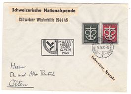 Lettre de Basel BPA A352 pour Olten le 18.IV.45