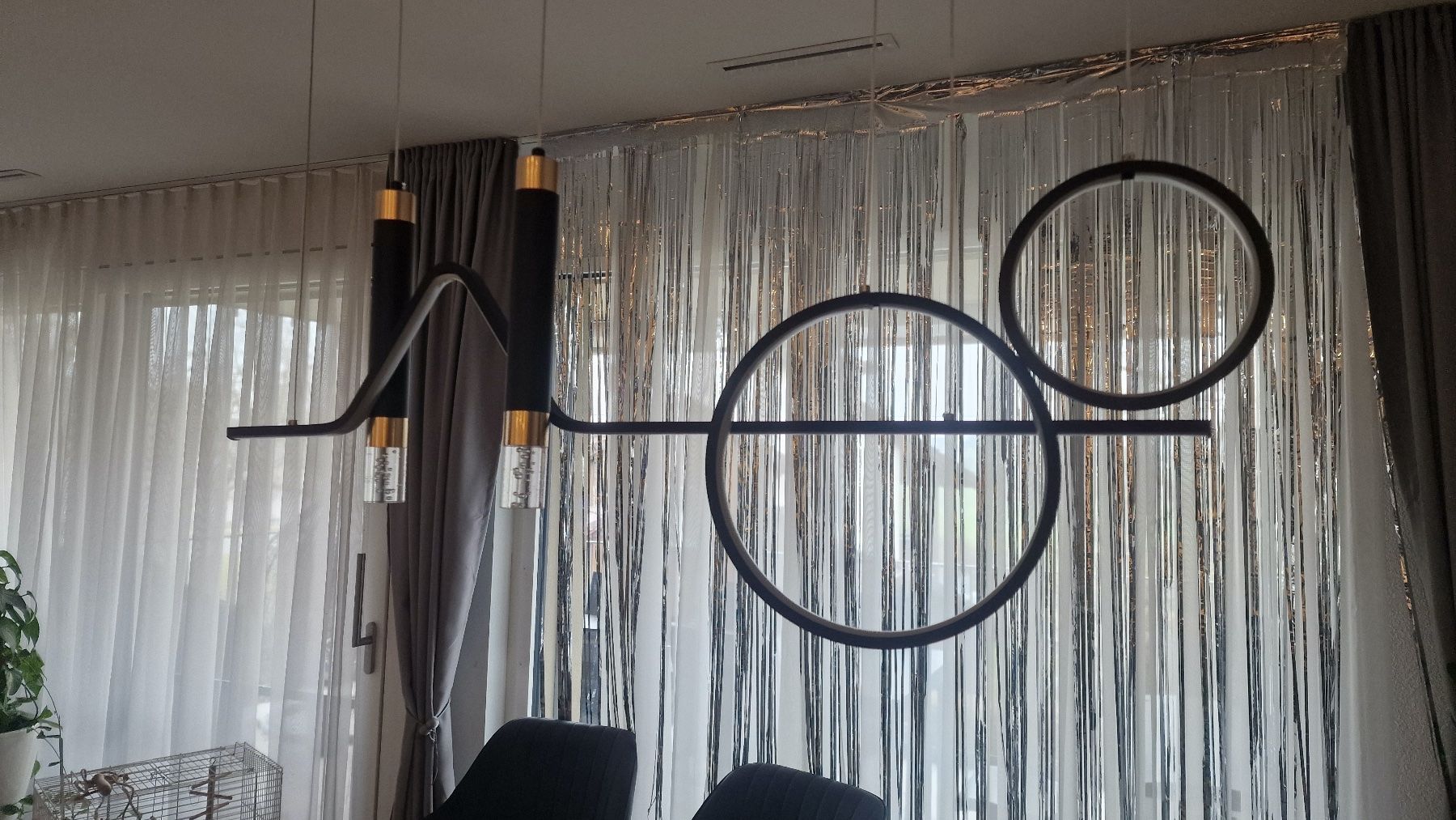 Lustres & lampes de plafonds: Hängeleuchte modern schwarz 94cm LED gebraucht – D'occasion à Hochdorf par dar_w9ww 7