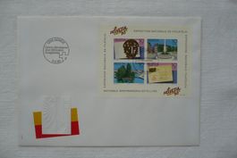 1990 FDC Gedenkblock HELVETIA-90 GE SBK W72