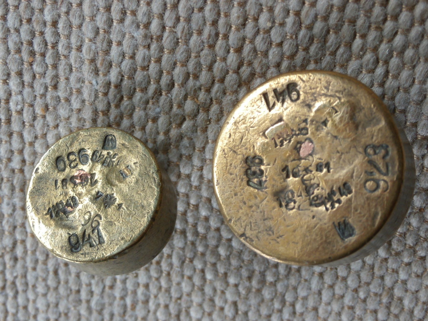 Waagen und Gewichte: 15 alte Gewichte Messing zT bis 1877 – Gebraucht aus Zürich von tiburzio 6