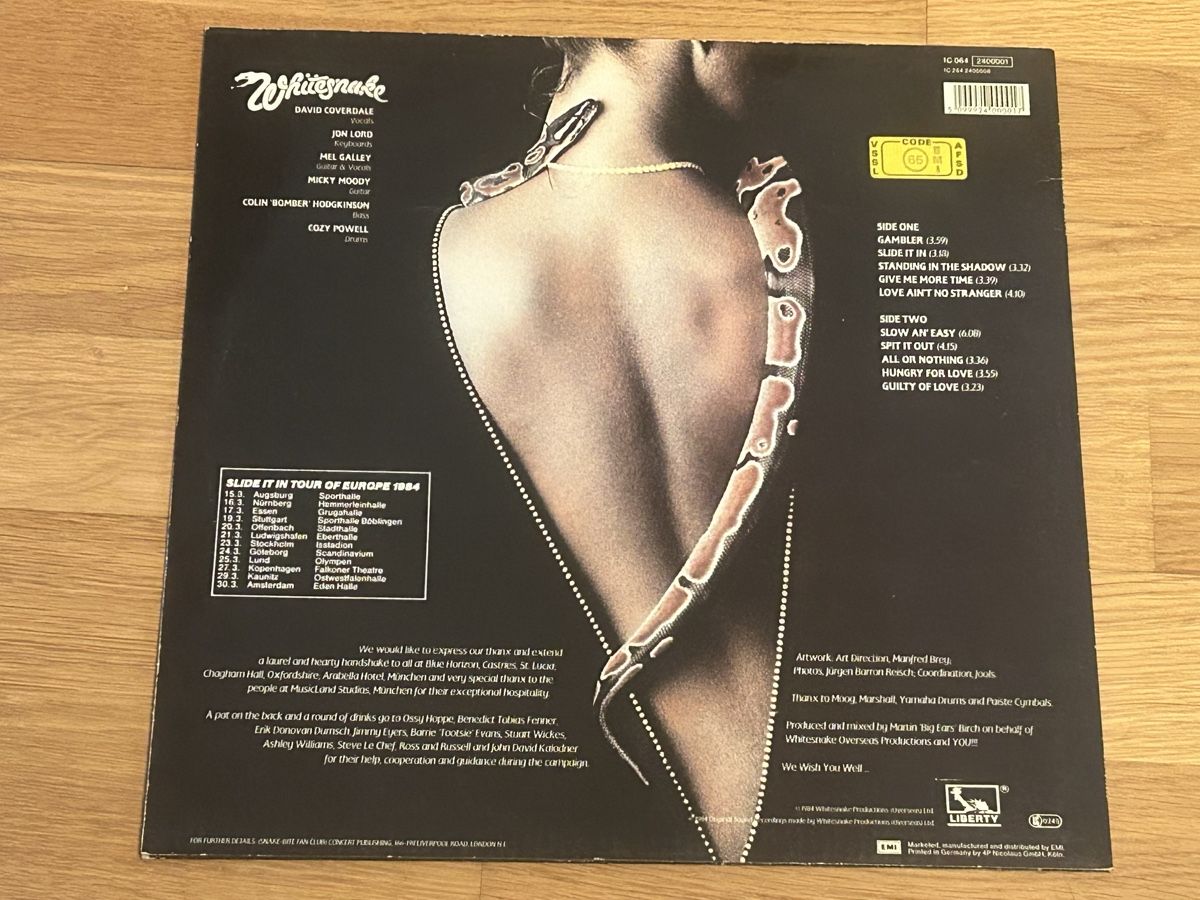 Dischi in vinile: Whitesnake. 1984. Slide It In – Usato da Faulensee venduto da Mizuno06 1