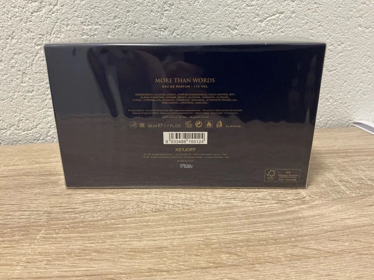Xerjoff Profumi & Eau de Toilette: Xerjoff MORE THAN WORDS, 50ml – Nuovo e nell'imballaggio originale da Frauenfeld venduto da 0173 1