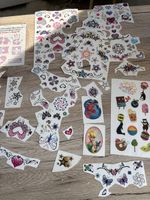 Sommer-Tattoos, viele verschiedene Motive
