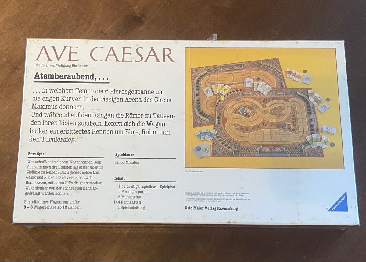 Ravensburger Giochi: AVE CAESAR - Spiel von Wolfgang Riedesser – Nuovo e nell'imballaggio originale da Veltheim AG venduto da Mic1992 1
