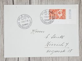 CL13 Enveloppe + Timbre Suisse 1941