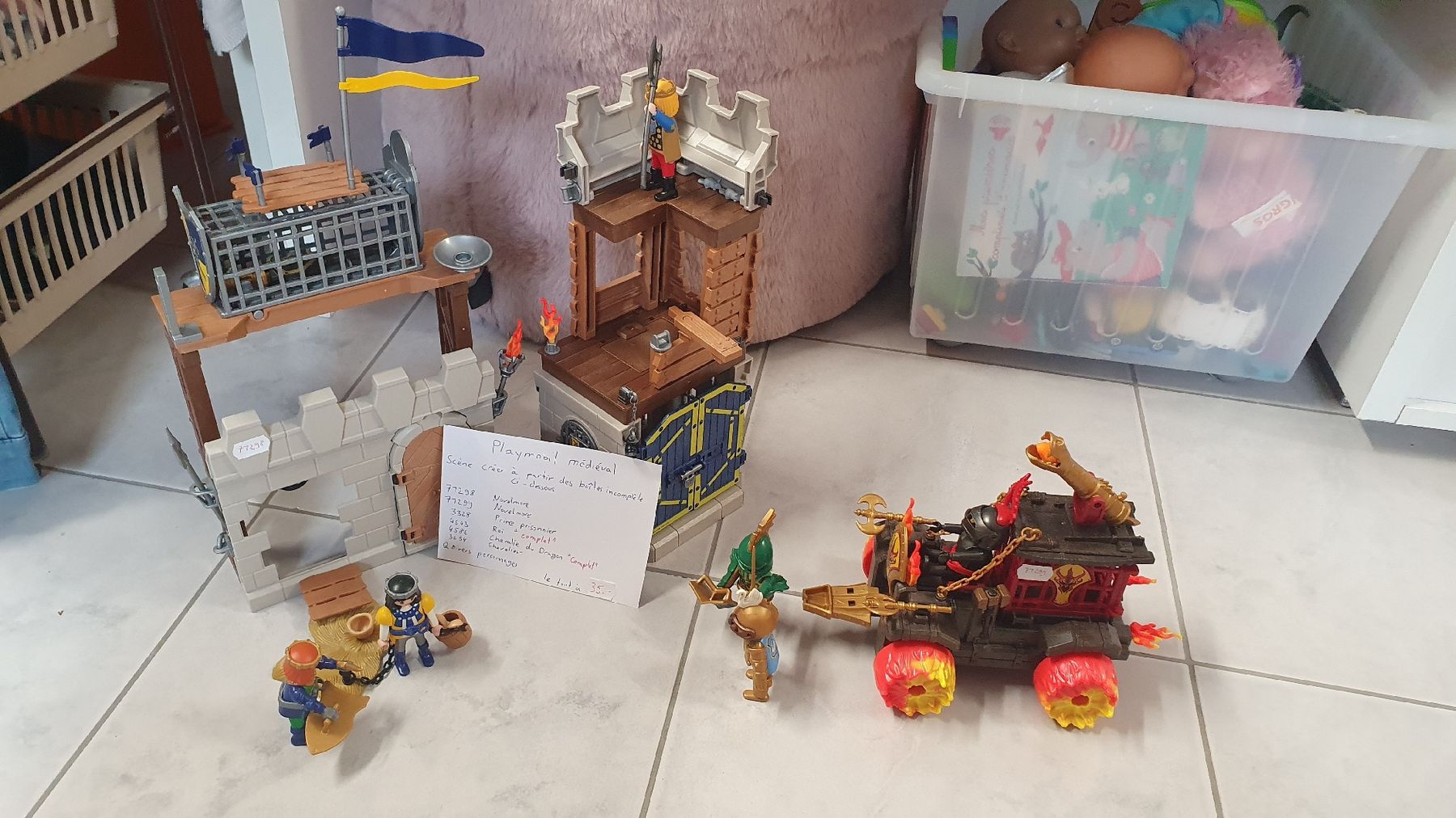 Playmobil Spielzeuge: Playmobil Château Fort médiéval - incomplet – Gebraucht aus Boudry von Iqs