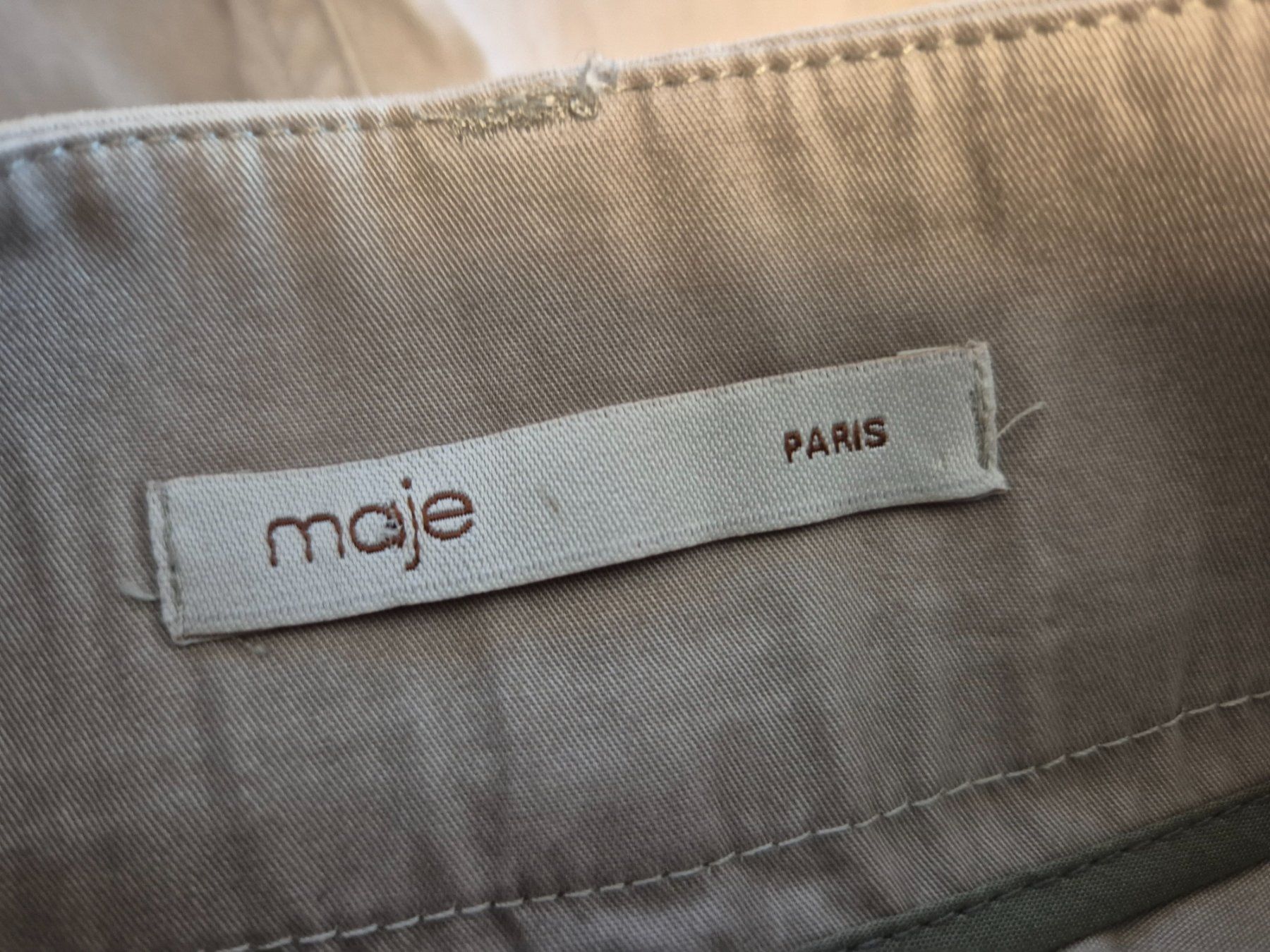 Maje Hosen: MAJE elegante shorts    beige - gold  Grösse 38 – Gebraucht aus Niederweningen von Obson 4