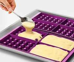 2 x Silikon Waffeln Form - Tupperware