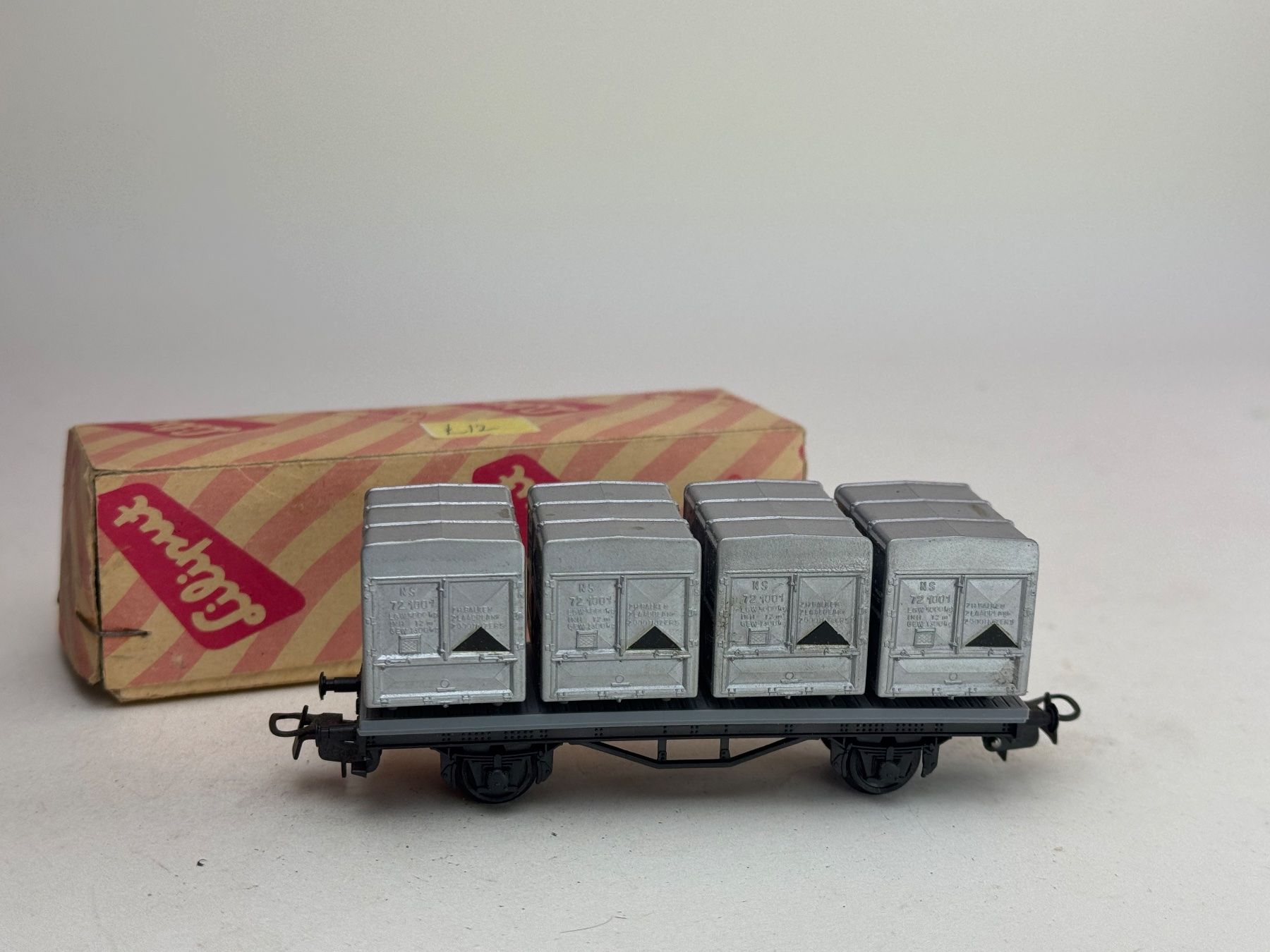 Liliput Modellini di ferrovie: EX-  Liliput Kleincontainer Güterwagen – Usato da Elm venduto da Wikmtz 1