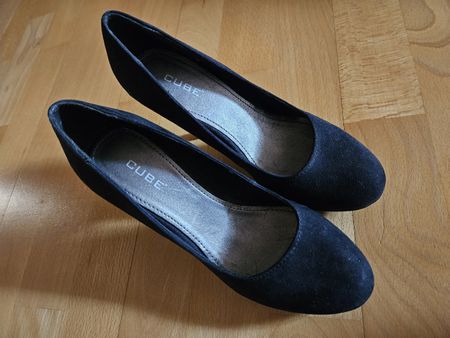 Elegante CUBE  Pumps, Schwarz, Gr. 37