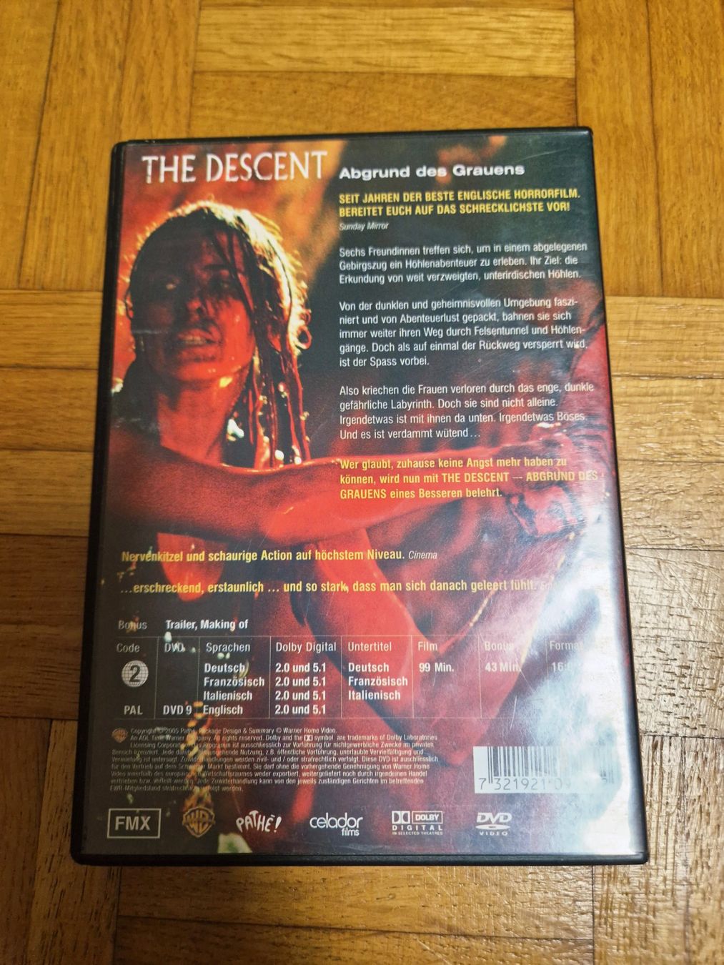 Tutti i DVDs: Dvd The Descent – Usato da Stüsslingen venduto da white_angel86 1