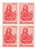 Schweiz 4 Block  20 Fr. 1961 Jean ungestempelt **