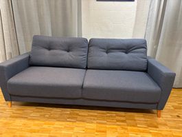 Bequemes Sofa, neuwertig, blaugrau, Top Zustand!