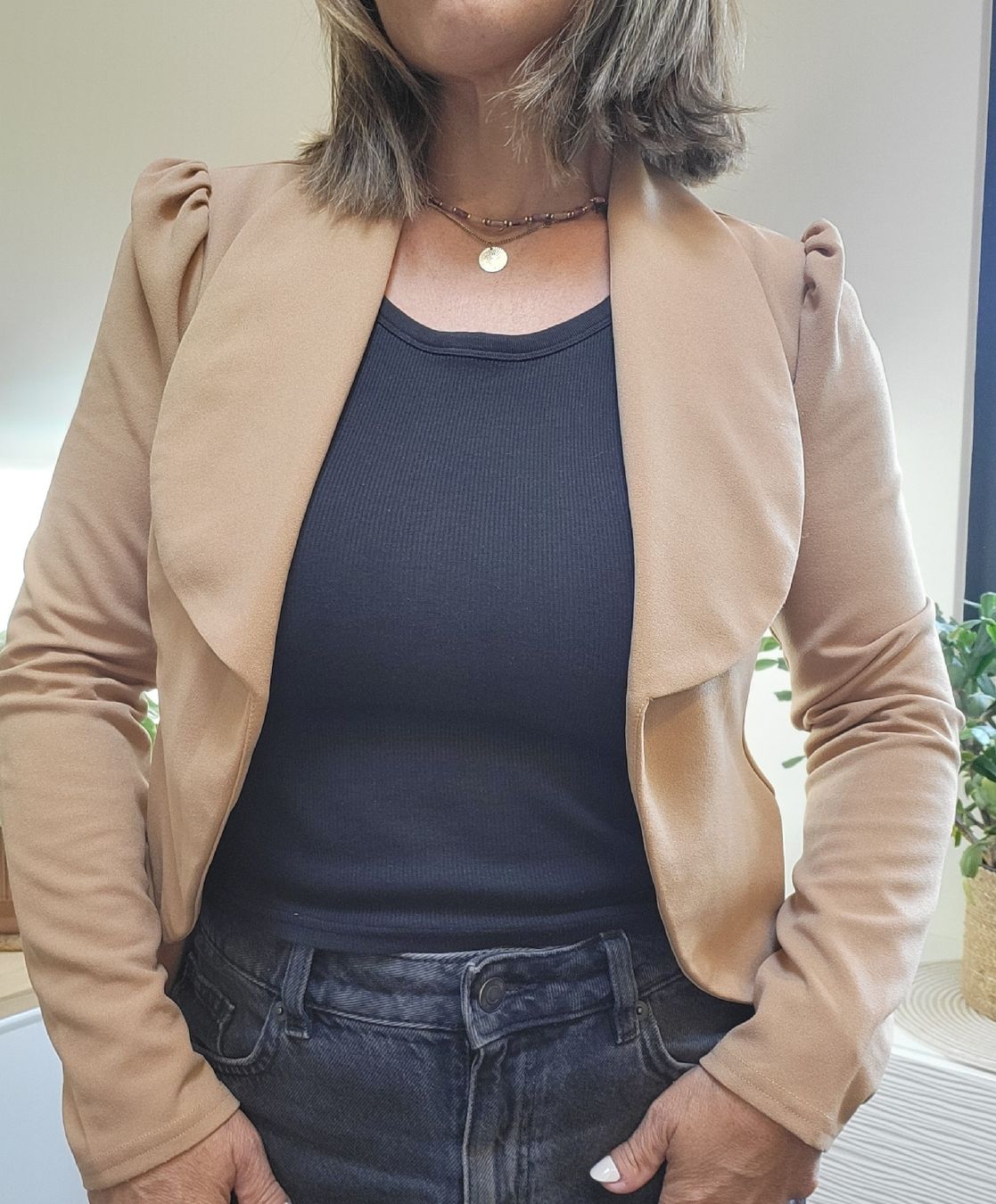 Shein Giacche: Veste blazer SHEIN élégante, taille S, printemps – Nuovo (secondo la descrizione) da Martigny-Croix venduto da barbamama1977 1
