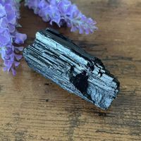 ✲ Schwarzer Turmalin Rohstein ✲ 83g / 58mm Schörl Tourmaline