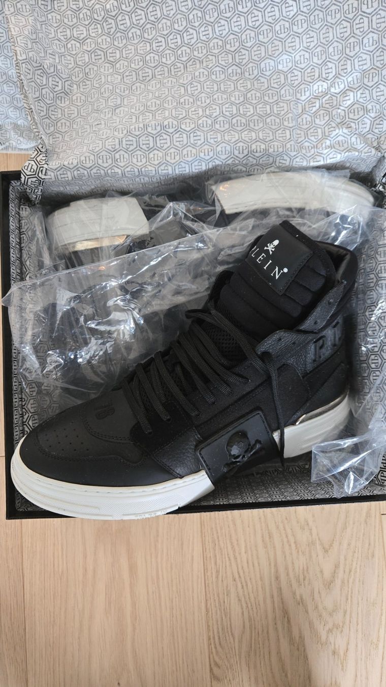 Philipp Plein Scarpe da uomo: Philipp Plein - Phantom Kick - Hi Top - Black – Usato da Horgen venduto da Biffy2010