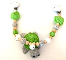 Kinderwagenkette Schildkröte grün