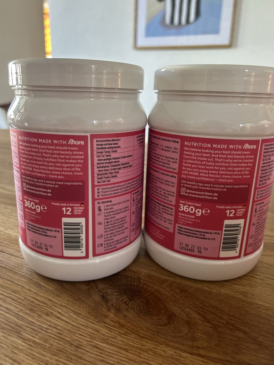 More Nutrition Cibi & Specialità: More Protein Pudding Schokolade 2x 360g neu – Nuovo e nell'imballaggio originale da Biberist venduto da lem_7h5s 1