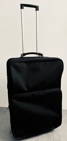 HUGO BOSS Koffer Trolley Rollen schwarz stabil, 65 cm
