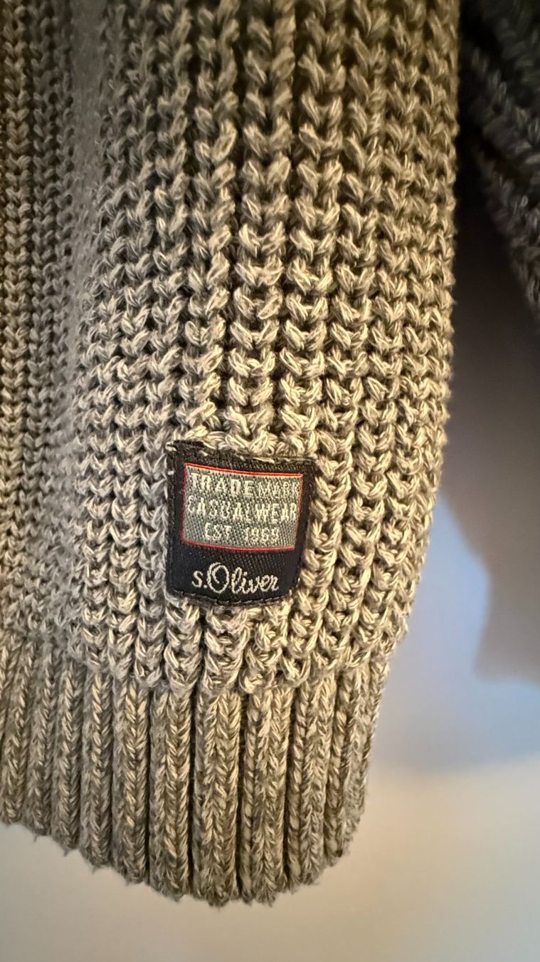 S.Oliver Maglioni & Felpe: s.Oliver Strickpullover, Rollkragen, Grau, Grösse XL – Usato da Schaffhausen venduto da gdinoro 1