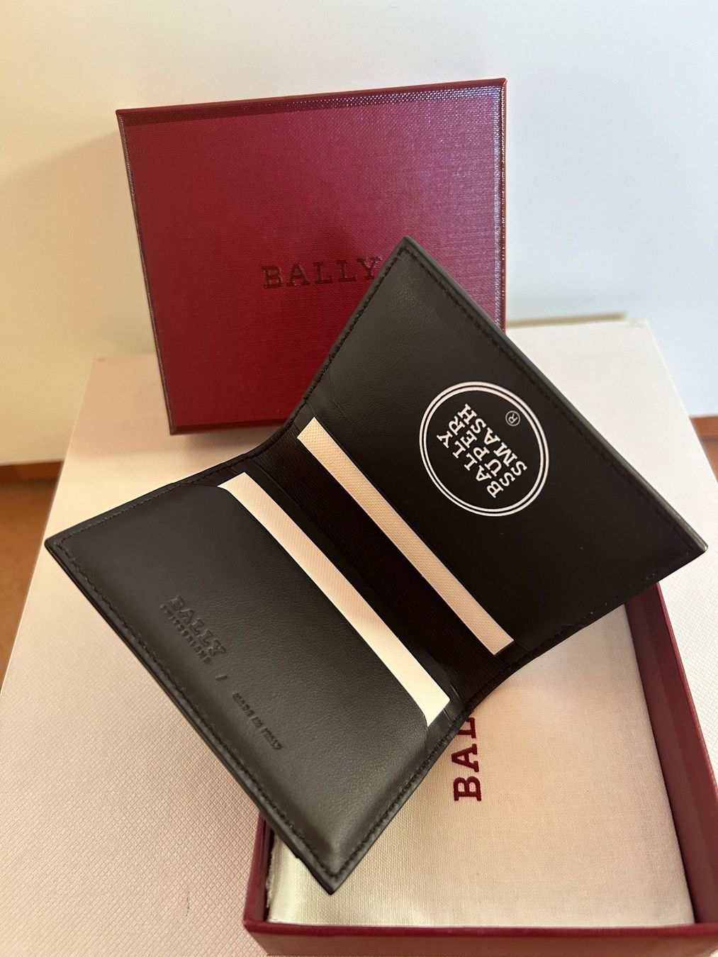 Bally Portafogli: Bally double cardholder leather. NEW with box – Nuovo e nell'imballaggio originale da Muzzano venduto da Sidney_3 4