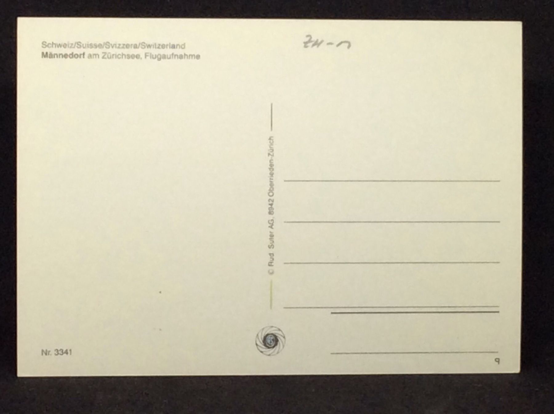Cartoline postali: Männedorf am Zürichsee – Usato da Widnau venduto da Brusi9 1