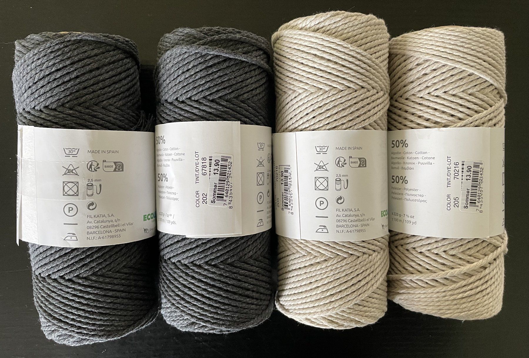 Lana: Wolle Macramé macraméwolle Basteln Stricken Hobby – Nuovo (secondo la descrizione) da Oftringen venduto da allesmeins 3