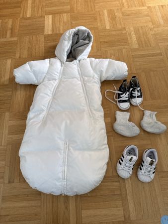 Winter Baby Bundle: Snowsuit, Converse, Adidas & Booties!