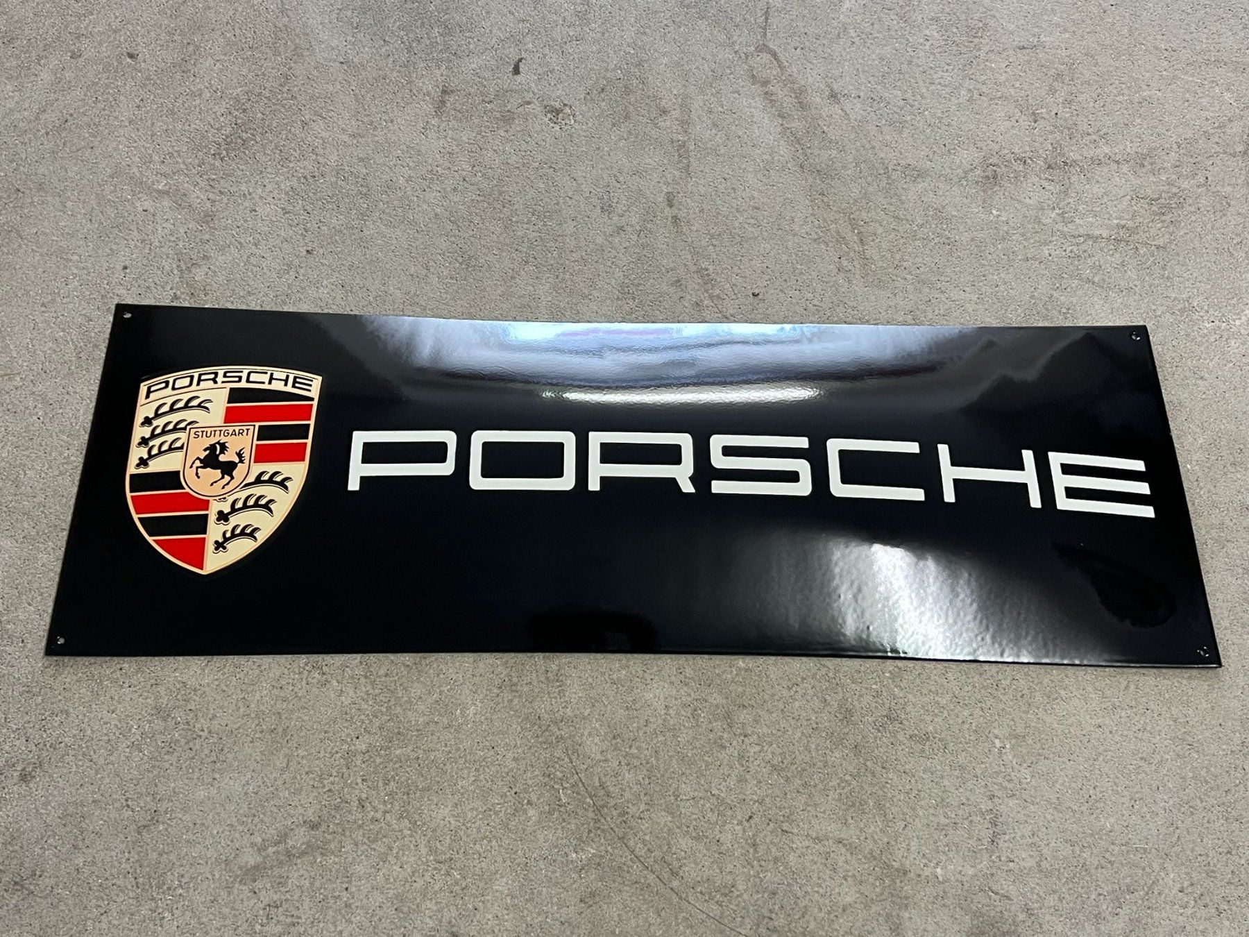 Insegne: Emaille-Schild Porsche mit Logo für Markenliebhaber – Usato da Nürensdorf venduto da michael.kaempf