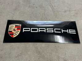Emaille-Schild Porsche mit Logo für Markenliebhaber