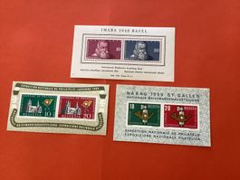 🇨🇭Briefmarken/Block 1948/1955/1959