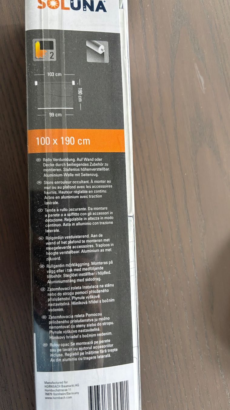 Tende: Rollo zur Verdunkelung – Nuovo e nell'imballaggio originale da Gelterkinden venduto da Brainopol 1
