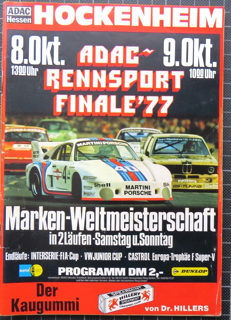 Dokumente: Orig. Rennprogramm Finale 77 Hockenheim Interserie – Gebraucht aus Ettingen von campione_1