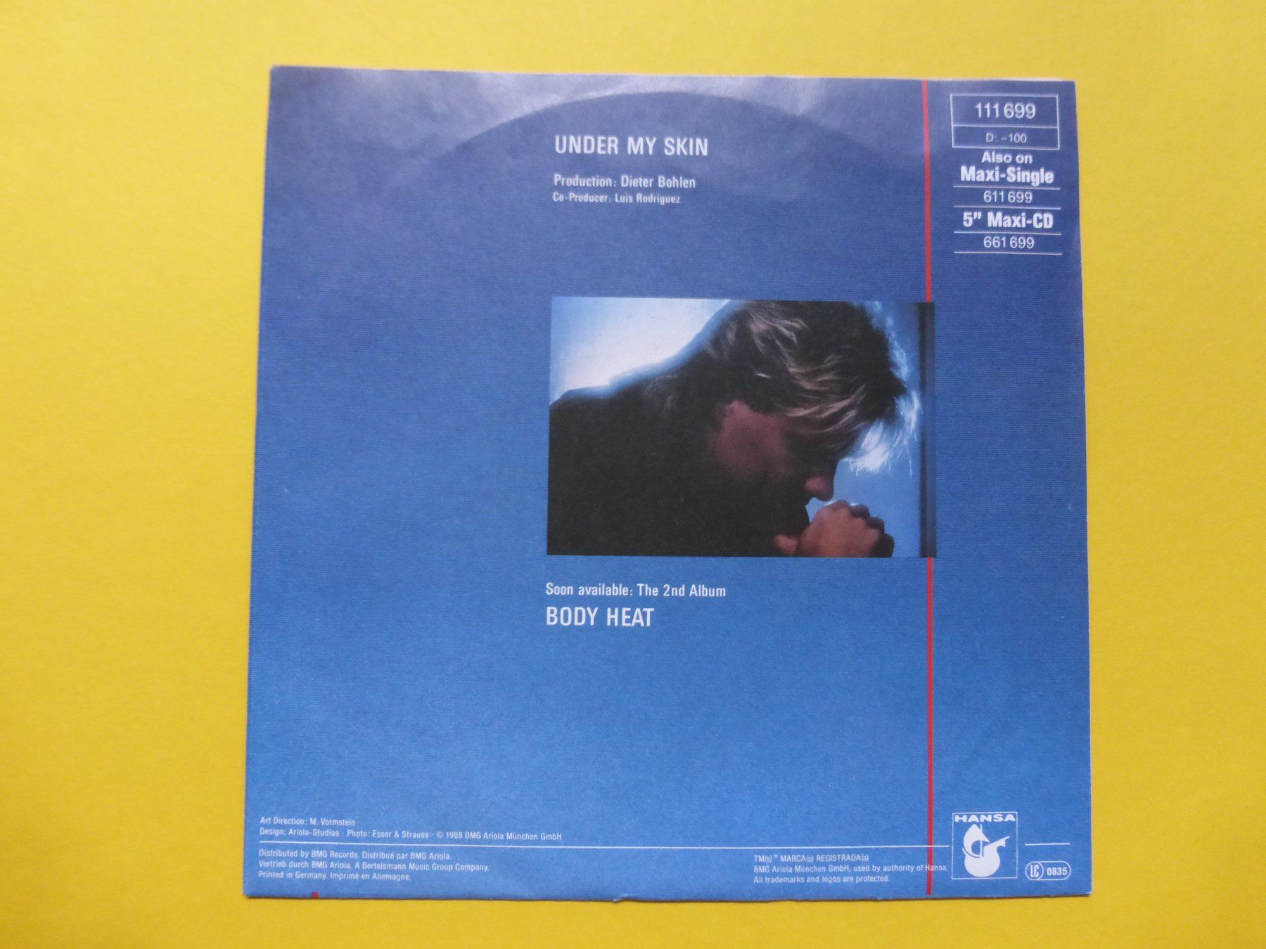 Dischi in vinile: Blue System – Under My Skin – Usato da Zürich venduto da Swiss57 1