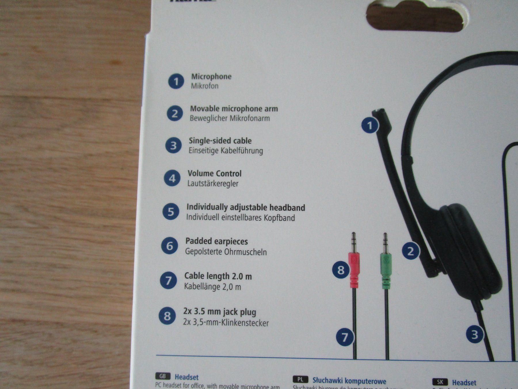 Hama Kopfhörer: Hama PC-Office-Headset HS-P150 2x 3.5mm Jack – Neu (gemäss Beschreibung) aus Scuol von Luana.. 2