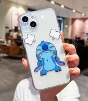 Disney Angry Stitch  Weiche Telefonhülle für iPhone 15