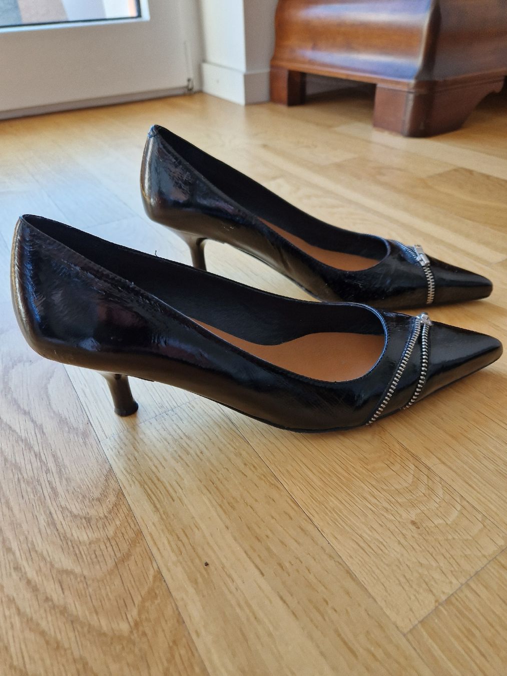 Scarpe da donna: Escarpins noirs cuir – Usato da Genève venduto da celima48 1