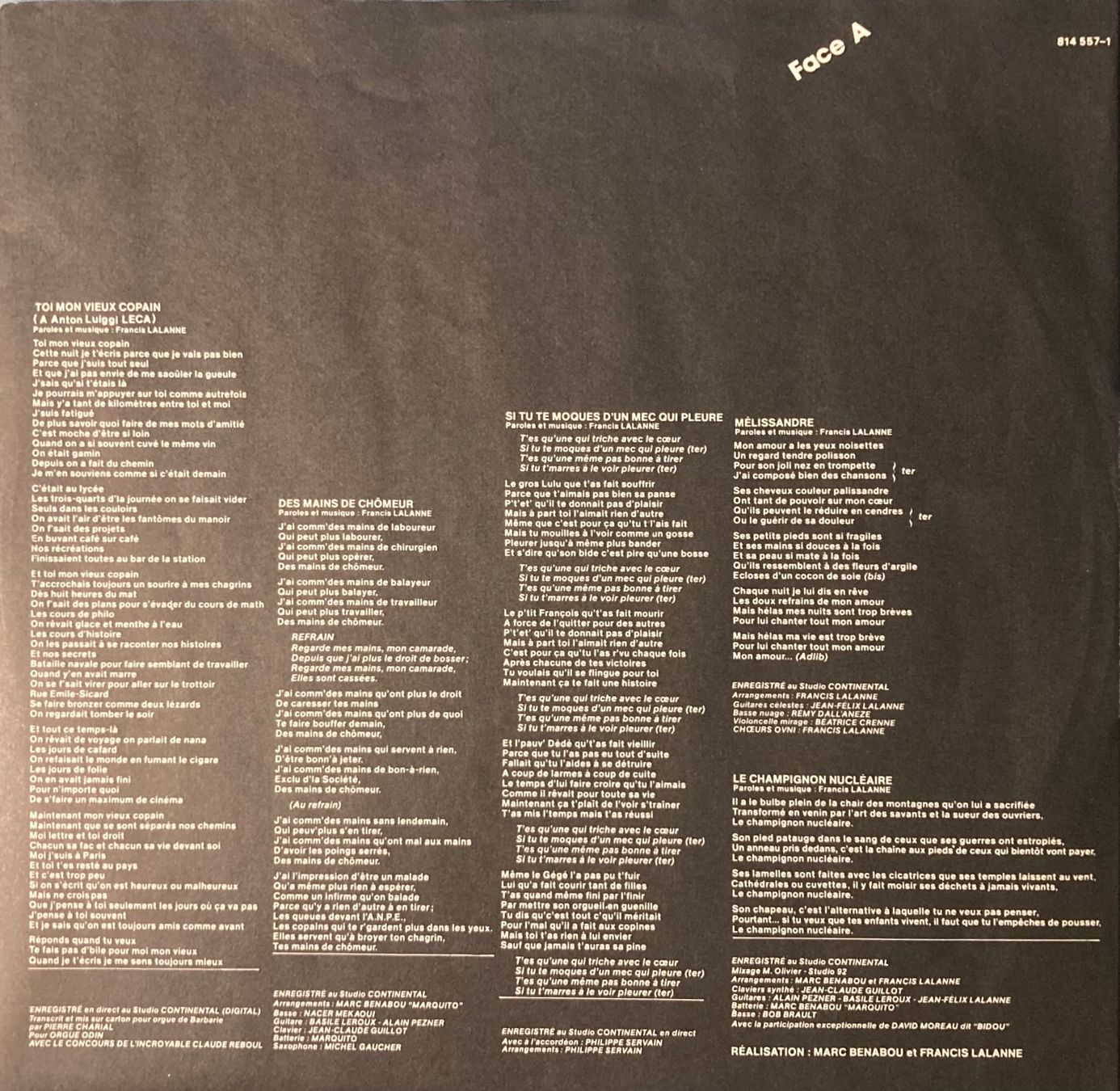 Dischi in vinile: FRANCIS LALANNE - LALANNE – Usato da Poliez-Pittet venduto da Newtown-Records 2