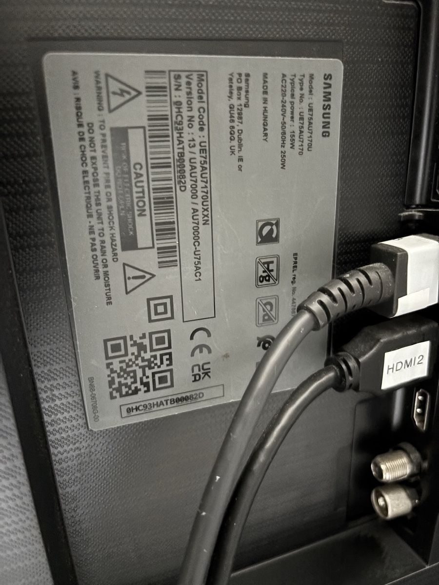 Fernseher: 75 Zoll Samsung TV – Gebraucht aus Hägendorf von StuderPascal 4