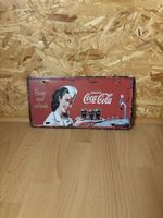 Plaque métal Coca-Cola vintage, déco murale originale